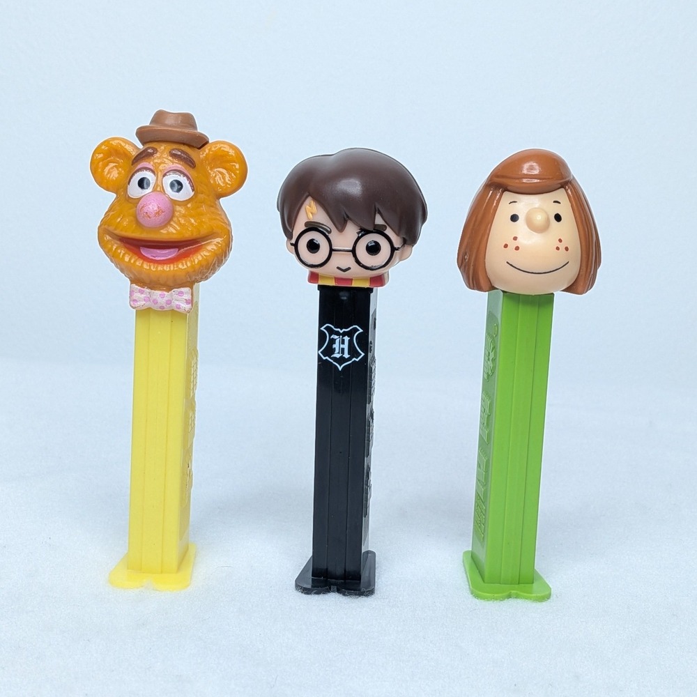Vintage Fozzy Harry Potter Patty Character Pez Candy Dispensers Lot *WORKING*